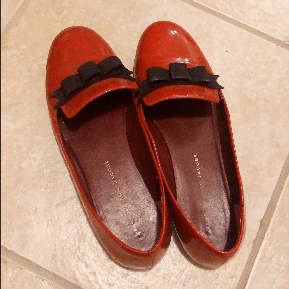 [MARC BY MARC JACOBS] RED RIBBON FLATS - Size 7
